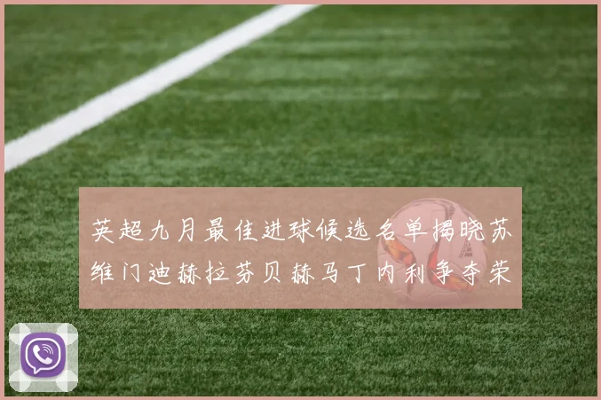 英超九月最佳进球候选名单揭晓苏维门迪赫拉芬贝赫马丁内利争夺荣誉
